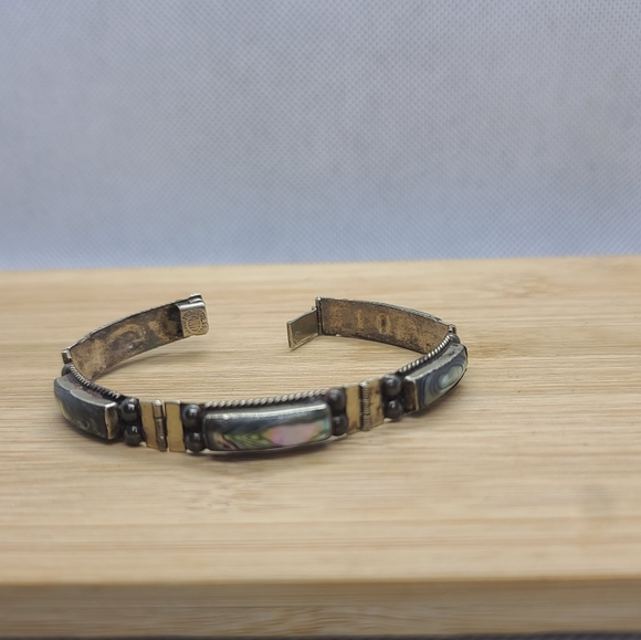 Vintage Taxco Sterling/Abalone Reveriano Castillo - Picture 6 of 8